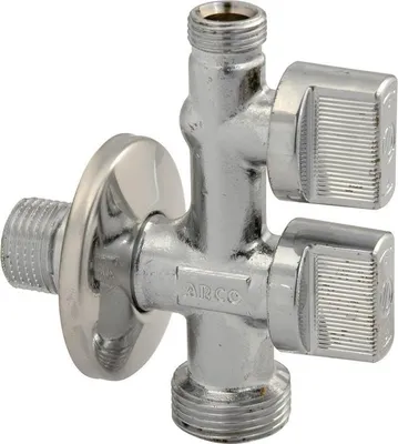 Image de Robinet Double Mâle 1/4 Tour Double Sortie Mâle, Quart De Tour - Arco