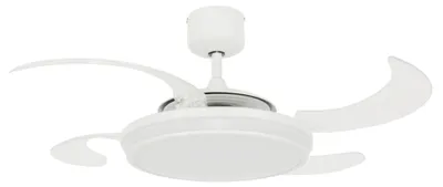 Immagine prodotto di Ventilatore da soffitto Fanaway EVO 1 122 cm Bianco con luce LED e telecomando