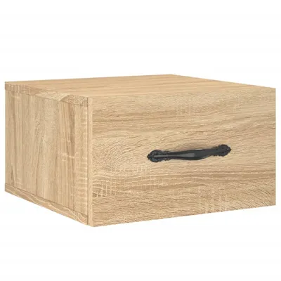 Image de vidaXL Table de nuit murale chêne Sonoma 35x35x20 cm