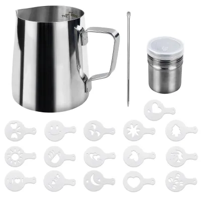 Melkkanne 350 ml Edelstahl für Cappuccino Latte Art