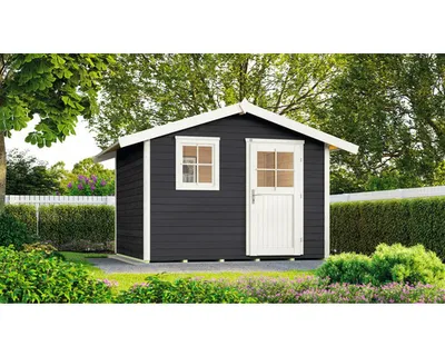 Produktbild von Gartenhaus weka 123 Gr. 4 inkl. Fußboden 380 x 274 cm anthrazit