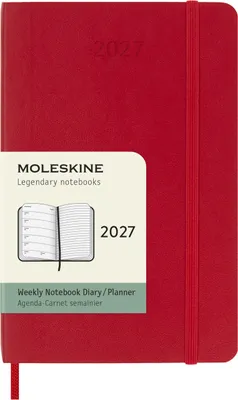Obrázok produktu pre MOLESKINE 8056999279622 MOLESKINE Taschenkalender 2027 scharlachrot, 1 St.