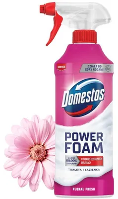 Zdjęcie produktu dla Domestos Power Foam Piana Do Mycia Toalety i Łazienki Floral Fresh 435ml