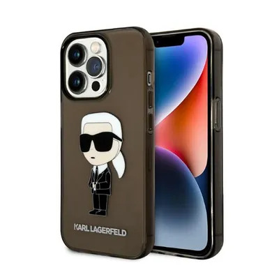 Zdjęcie produktu dla Karl Lagerfeld Klhcp14Xhniktck Iphone 14 Pro Max 6,7 Czarny/Black Hardcase Ikonik Karl Lagerfeld