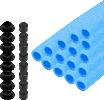 Image de Mousse pour trampoline Jopassy 16x tubes en mousse 92 cm Protection pour barres Rouleau en mousse pour poteaux de filet de trampoline