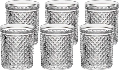 Produktbild von Becherglas Saftglas Trinkbecher Retro-Look 6er Set (150ml)