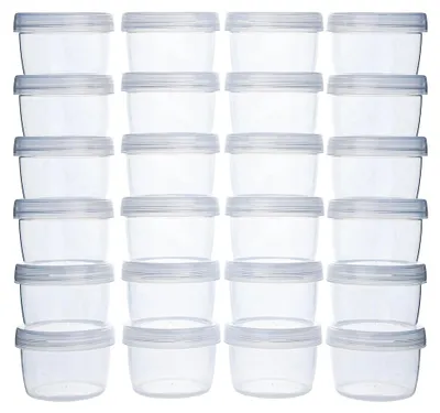 Produktbild von 24 Frischhaltedosen mit Deckel 200 ml, BPA-frei, mikrowellen- und spülmaschinenfest, Gefrierbehälter, wiederverwendbare Vorratsdosen für die Küche