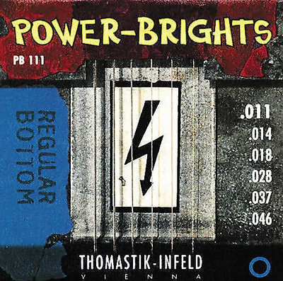 Zdjęcie produktu dla Thomastik Power Brights PB111 Struny do gitary elektrycznej