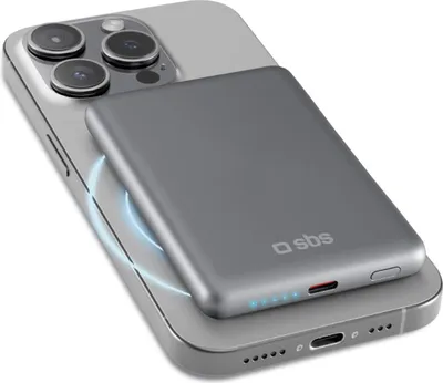 Immagine prodotto di SBS Powerbank 5000 mAh compatibile con MagSafe, grigio