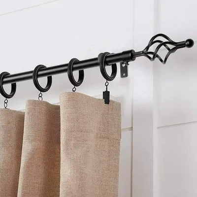Produktbild von Famanu Gardinenstange verstellbar - Wohnzimmer Schlafzimmer