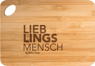 Produktbild von Mr. & Mrs. Panda Schneidebrett Mensch - Transparent - Geschenk, tollster, jausenbrett, Holzbrett, Ehemann, Frühstücksbrettchen, Geschenkidee, Brett, Valentinstag, Liebe