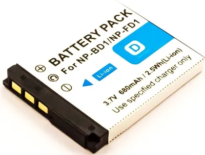 Produktbild von Akku für Sony DSC-T900 Li-Ion 3,7 Volt 680 mAh grau.
