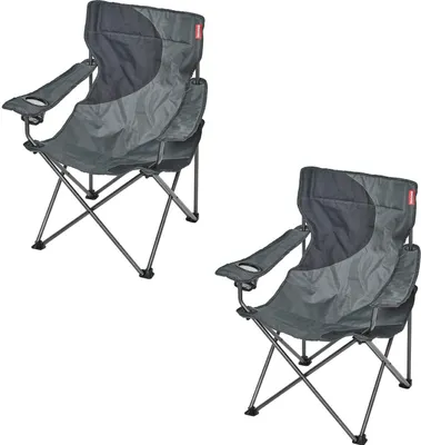 Produktbild von 2x Campingstuhl inkl. Getränkehalter faltbar Klappstuhl Anglerstuhl Faltstuhl bis 100Kg