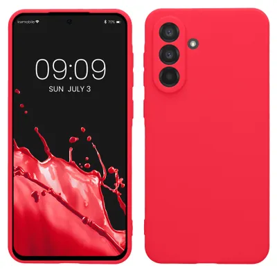 Produktbild von kwmobile Handyhülle für Samsung Galaxy A56 5G Hülle - weiches Handy Silikon Case - Schutzhülle Cover - Neon Pink