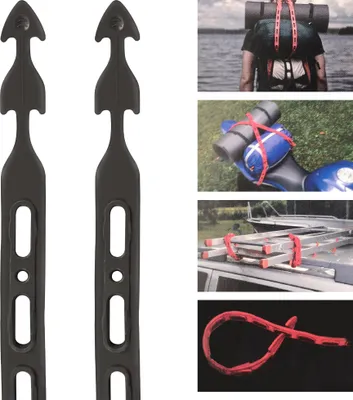 Produktbild von Spanngummi 110cm ( 2er Pack ) Universell, dehnbar, reißfest, Outdoor geeignet - Ideal zum Transportieren, Verpacken und Sichern von Lasten