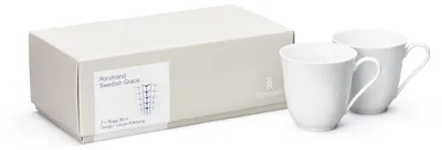 Imagen del producto de Juego de 2 tazas Rörstrand Swedish Grace, 30 cl, color blanco (1026699)