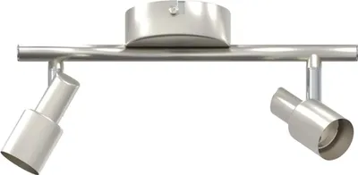 Produktbild von vidaXL Deckenstrahler mit Strahlern Nickel 25,5 x 8 x 11 cm Stahl