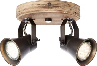 Produktbild von Brilliant LED Deckenstrahler Seed Spotrondell 2-flammig max. 2 x 5 W GU10 schwenkbar