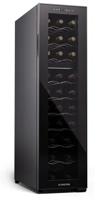 Zdjęcie produktu dla Klarstein Freistehender Weinkühlschrank 2 Zonen, Getränkekühlschrank Klein, Kleiner Weinschrank, Wein-Kühlschrank Klein mit Glastür, Indoor/Outdoor Flaschenkühlschrank, Wine Fridge, 27 Flaschen