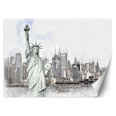 Produktbild von FOTOTAPETE Freiheitsstatue in NY 450x315 cm VLIES Tapete Wandtapete Wandbilder Wanddekoration Design Wohnzimmer Schlafzimmer Flur Büro Küche