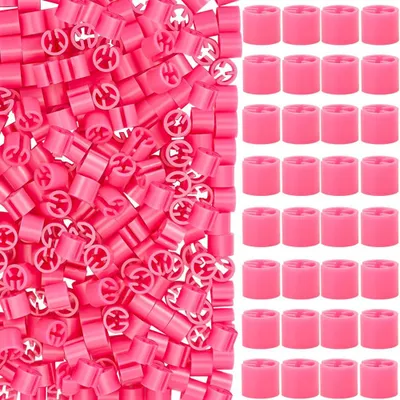 250 Kleiderbügel-Größenmarkierungen, rosa, Kunststoff, für Drahtbügel