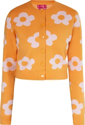 Produktbild von SWIRLY damen strickjacke - orange, S
