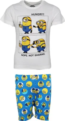 Produktbild von Die Minions Kinder Jungen Pyjama Schlafanzug Baumwolle – Blau / 104
