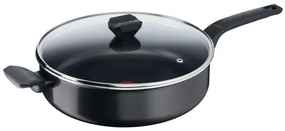 Productafbeelding van Tefal Easy Cook & Clean B55537, Rond, Braadpan, Zwart, Titanium, Aluminium, 1 stuk