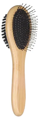 Image de Brosse a poils et picots Babu en bambou pour chat