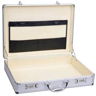 Productafbeelding van Aluminium Briefcase met Documentcompartiment - Zilver