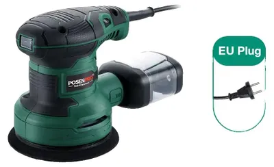 Obrázok produktu pre Náhodný orbitálny brúska, výkon 300 W, rýchlosť 7000-13000 otáčok za minútu, priemer dosky 125 mm, priemer orbitu 2 mm, funkcia automatického odsávania