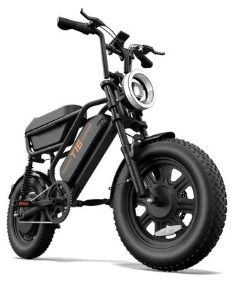 Imagen del producto de Bicicleta eléctrica | URLIFE | T16 | 48V 13Ah, frenos de disco de 16", bicicleta eléctrica - color negro