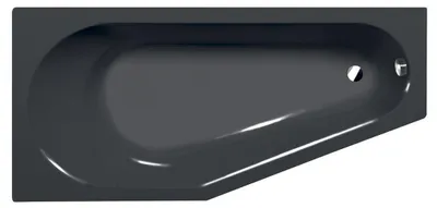 Produktbild von Polysan TIGRA L asymmetrische Badewanne 170x80x46cm, links, grau