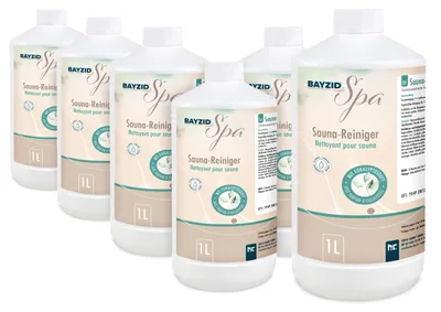 Produktbild von 1 L Saunareiniger mit Eukalyptusduft - hochkonzentriertes Reinigungsmittel gegen organische Verunreinigungen