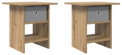 Produktbild von Nachttisch 2 pcs Artisan-Eiche 41 x 40 x 45 cm Holzwerkstoff