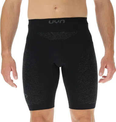 Immagine prodotto di Pantaloni da corsa UYN Exceleration, aderenti, da uomo, colore nero/nero/grigio scuro, taglia S