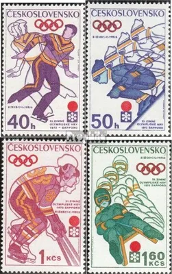 Produktbild von Briefmarken Tschechoslowakei 1972 Mi 2050-2053 (kompl.Ausg.) postfrisch Winterspiele