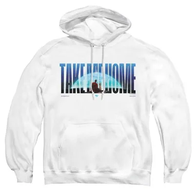 Produktbild von Superman - "Take Me Home" Kapuzenpullover für Herren/Damen Uni TV35414 (M) (Weiß)