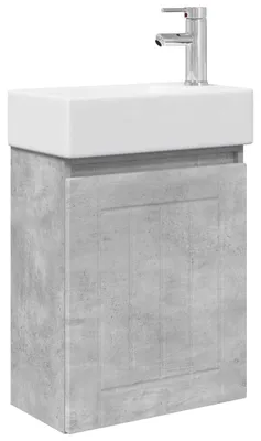 Obrázek produktu pro Koupelnová skříňka s baterií Betonově šedá 45,5 x 25,5 x 84 cm