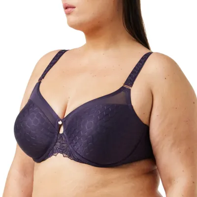 Produktbild von Triumph Azalea Florale W01, Farbe: Smoky Lilac PV/4059, Größe: 75D Minimizer Bügel-BH