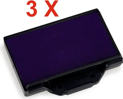 Produktbild von 3 X Trodat Ersatzkissen 6/53 für Professional 5203 – Stempelfarbe violettFür Professional 5203, 5253, 5440