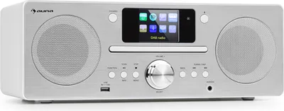 Produktbild von Auna Radio, Tragbares DAB Radio mit CD Player, DAB Plus Radio mit Bluetooth, DAB/DAB+/FM Radio, Küchenradio mit TFT Display, MP3, Streaming, Digitalradio Klein, Radio mit Wecker und Fernbedienung