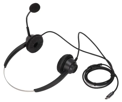 Obrázek produktu pro H360TYPEC: Profesionální stereo sluchátka, oboustranná, určená pro call centra, online kurzy a konference