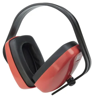 Produktbild von Wolfcraft Kapselgehörschütz Standard rot/schwarz 29 dB 1 Paar