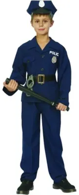 Image de Costume de policier américain, taille 110/120 cm - Godan