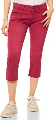 Produktbild von 29202 Street One, Crissi 3/4,  3/4 Damen Jeans Hose, Stretchdenim, red, W 28 L 22