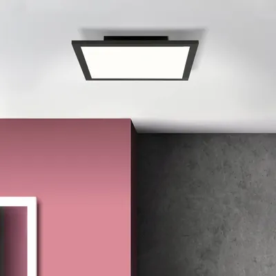 Produktbild von BRILLIANT BUFFI LED Aufbaupaneel 29,5 cm Metall / Kunststoff Sand schwarz