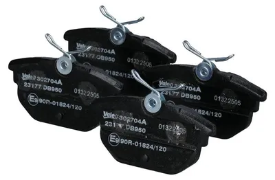 Image de Jeu de plaquettes de frein pour disques arrière 14,1 mm VALEO, notamment pour FIAT TIPO
