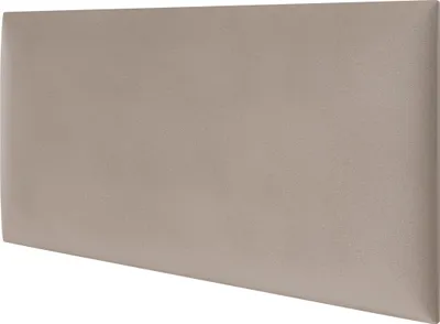 Produktbild von STEGU Samtoptik Polsterpaneel Wandkissen Wandpolster Kopfteil Samt Beige 60x30 cm