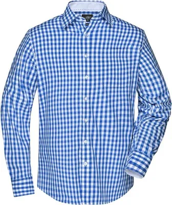 Produktbild von Men's Checked Shirt royal/white, Gr. XL